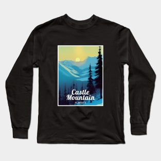 Castle Mountain Alberta Canada ski Long Sleeve T-Shirt